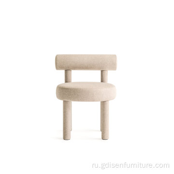 Современный французский стиль простой бархатный обеденный стул